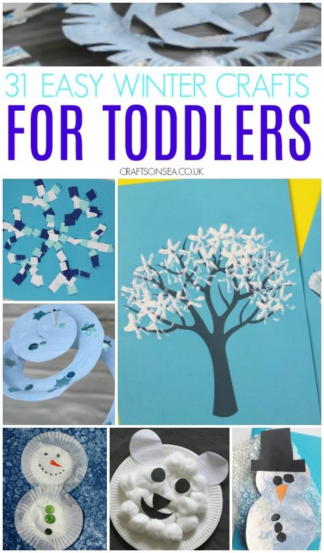 Winter craft and art ideas perfect for toddlers and preschool #toddlers #kidscrafts Winter Activities For Toddlers, Winter Crafts For Toddlers, Easy Winter Crafts, Fun Winter Crafts, January Crafts, Preschool Winter, Toddler Arts And Crafts, Winter Preschool, Toddler Winter