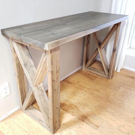 Inexpensive Desk, Homemade Desk, Diy Wood Desk, Diy Office Desk, Beauty From Ashes, Diy Desk Plans, Desk Diy, Coffee Stain, Desk Plans