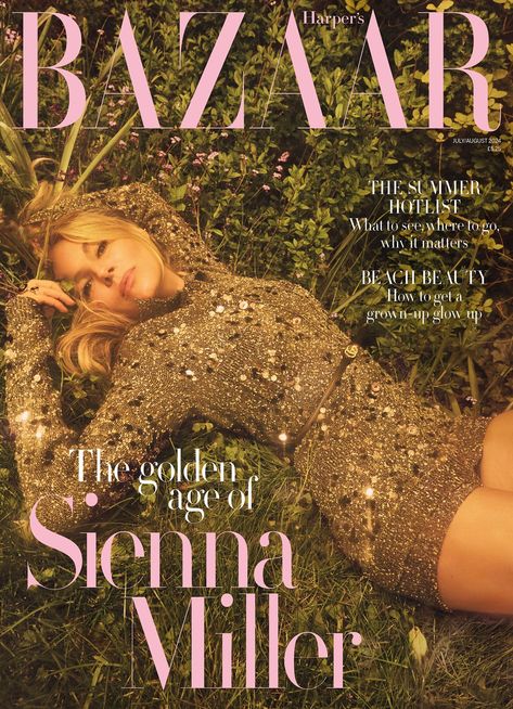 Sienna Miller covers Harper’s Bazaar UK July/August 2024 by Emma Summerton Emma Summerton, Lydia Elise Millen, Sienna Miller, Harper’s Bazaar, Harper's Bazaar, Harpers Bazaar, Fashion Story, Digital Magazine, Jet Set