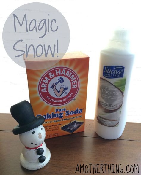 Snow Recipe, How To Make Magic, Magic Snow, Diy Shampoo, Fake Snow, Dollar Store Hacks, Store Hacks, Baking Soda Shampoo, How To Make Snow