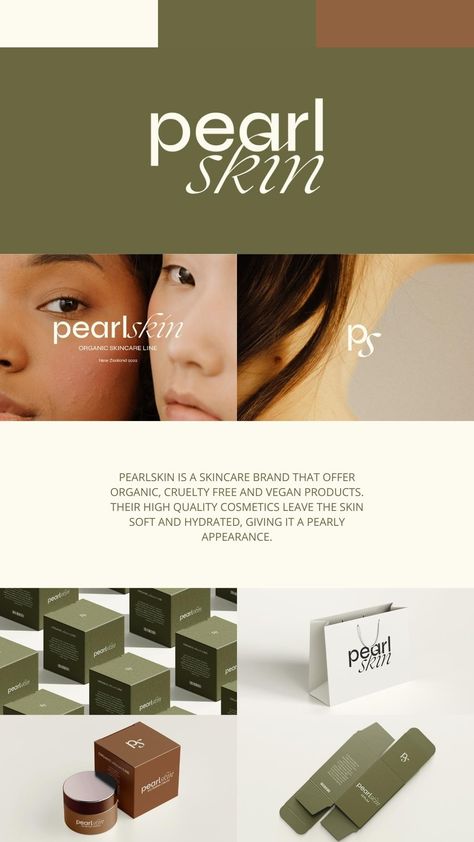 Brand Identity | Packaging | Branding | Logo Design | Skincare Brand Skin Care Brands Design, Beauty Brand Marketing, Fonts For Skincare Brand, Skincare Logo Design Brand Identity, Skincare Brand Identity Design, Skincare Brand Moodboard, Vegan Brand Identity, Skin Care Brand Design, Cosmetic Brand Identity Design