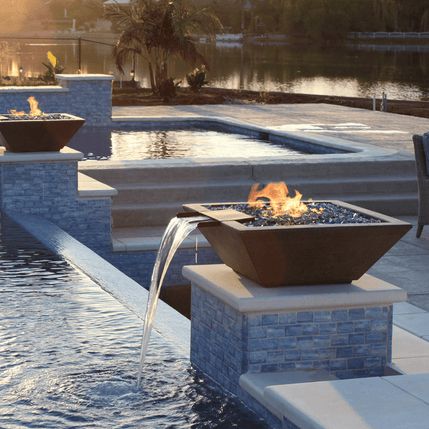 Fire — Boxhill & Co., LLC Outdoor Pool Ideas, Winter Pool Covers, Lounging Area, Pool Remodel, House Pool, Fire Pit Bowl, Outdoor Sanctuary, Pools Backyard, Pool Light