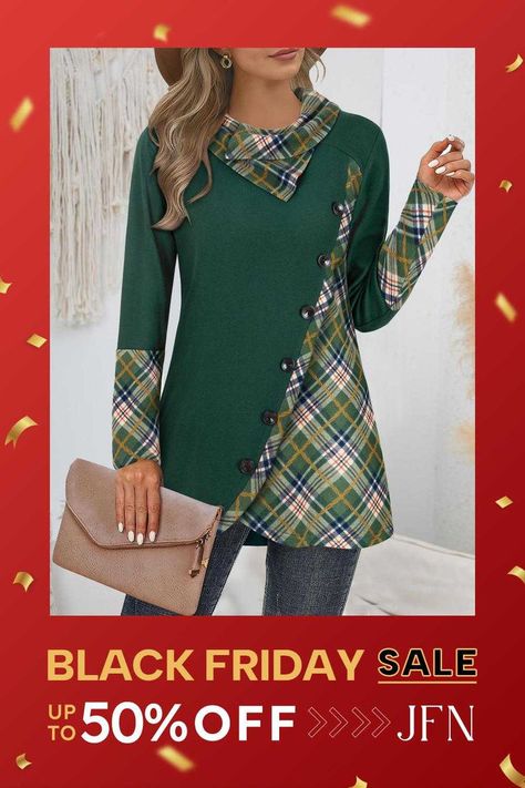 Get into the holiday spirit while saving big with our limited-time Black Friday deals. More Items Down to $12.99. 500+ New Arrivals Online. Winter Tunics For Women, Winter Tunics, Red Plaid Shirt Women, Tunics For Women, Flowy Tunic Tops, Asymmetrical Hem Top, Red Plaid Shirt, Cowl Neck Tunic, Tunic Tops Casual