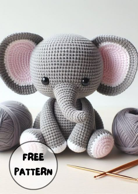 Free Crochet Elephant Amigurumi Pattern Crochet Lovey Animals Free Patterns, How To Crochet Elephant, Baby Elephant Crochet Pattern Free, Amigurumi Elephant Patterns – Free Amigurumi Crochet, Knitted Elephant Pattern Free, Elephant Lovey Crochet Free Pattern, Elephant Crochet Free Pattern, Elephant Free Crochet Pattern, Crochet Dolphins