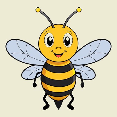 Vector honey bee cartoon illustrations Honey Bee Cartoon, Honey Bee Clipart, Bee Vector, Bee Cartoon, Bee Classroom, School Board Decoration, Bee Clipart, Cartoon Bee, Wallpaper Accent