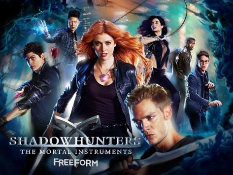 Shadowhunters Tv Series is loosely based on a book series "The Mortal Instruments" written by Cassandra Clare | 10 Magical Movies Like Harry Potter Shadowhunters Poster, Shadowhunters Tv Series, Clary Y Jace, Harry Shum Jr, Shadowhunters Series, Shadowhunters Tv Show, Dominic Sherwood, Jace Wayland, Clary Fray