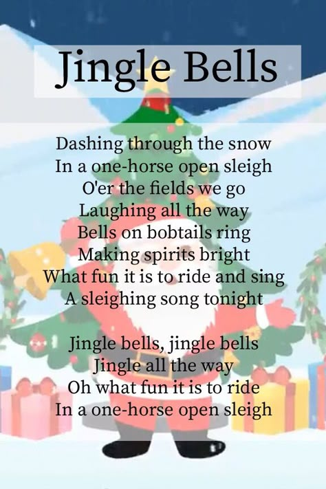 Lyrics to Jingle Bells. For more Christmas Carol Videos for Children, do check out our channel. Christmas Carols Songs Videos, Christmas Rhymes For Kids, Christmas Rhymes, Christmas Nursery Rhymes, Jingle Bells Lyrics, Christmas Carols For Kids, Kids Rhymes Songs, Free Nursery Rhymes, New Year Song