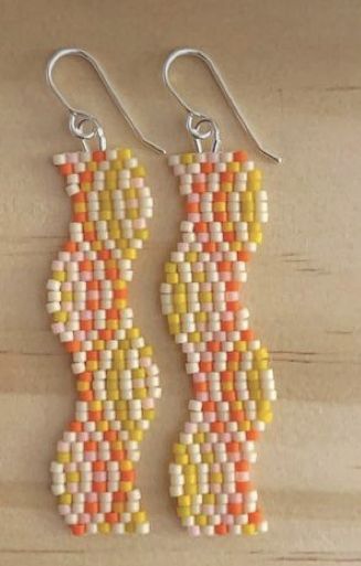 2 Drop Brick Stitch, Stitch Earrings, Stitch Jewelry, Bracelets Handmade Diy, Beaded Earrings Diy, Jewerly Beads, Seed Beading, Brick Stitch Earrings, Beaded Earrings Patterns