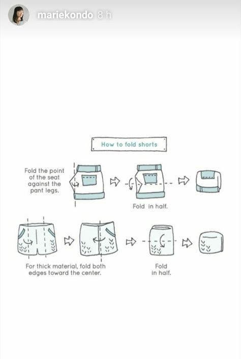 How To Fold Shorts, Konmari Checklist, Konmari Method Organizing, First Home Essentials, Konmari Folding, Parisian Home Decor, Konmari Method, Dresser Organization, Marie Kondo