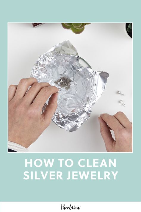 undefined cleaning-hacks,how-to-clean-silver,polishing,silver,silver-jewelry Cleaning Tarnished Silver, Sterling Silver Jewelry Cleaner, Homemade Jewelry Cleaner, Clean Silver Jewelry, Jewelry Cleaner Diy, Cleaning Silver, Tarnished Silver Jewelry, Silver Jewelry Cleaner, Silver Jewlery