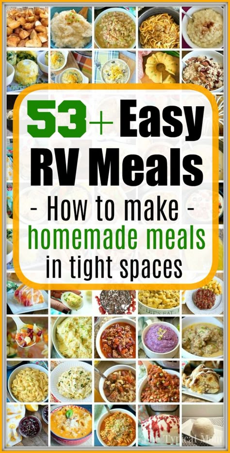 RV meals to prepare when you're camping or on a road trip! How to make homemade meals easier when you're in a recreational vehicle. Here's my trick to cooking an entire meal in 20 minutes each night! #camping #rv #meals #recipes #easy #food #microwave #dinner #recreationalvehicle Easy Rv Meals, Microwave Dinner, Rv Camping Recipes, Rv Meals, Camping Meal Planning, Night Camping, Rv Camping Tips, Camping Dinners, Food Microwave