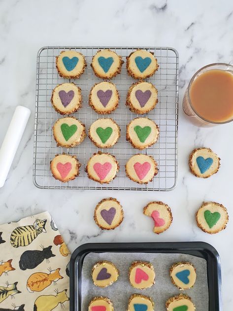 Slice And Bake Heart Cookies, Valentines Biscuits, Shaped Cookies Recipe, Shortbread Recipe, Time And Patience, Shortbread Recipes, Must Try Recipes, Heart Cookies, Whole Eggs