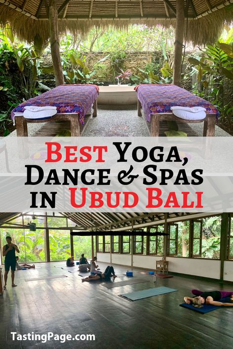 A trip to Bali wouldn’t be complete without some healthy movement practices. Here’s your guide to the best yoga, dance, and spa experiences in Ubud | TastingPage.com #ubud #bali #yoga #ubudyoga #ubudspa #ubuddance #travel #health #wellness Ubud Spa, Como Shambhala, Healthy Movement, Bali Yoga, Bali Itinerary, Trip To Bali, Bali Trip, Bali Vacation, Bali Travel Guide