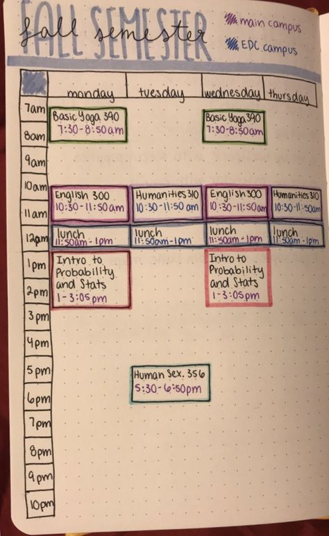 College Schedule Ideas, Planner Schedule Ideas, Notebook Schedule Ideas, Journal Schedule Ideas, Journaling Schedule Ideas, Journal Schedule, Schedule Notes Ideas, Schedules Aesthetic, School Class Schedule