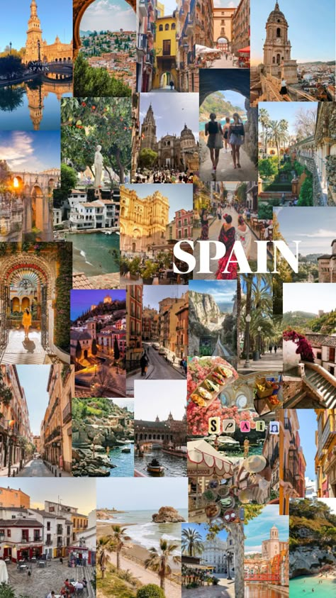 Spain Vibes, Spanish Vibes, Spain Aesthetic, Travel Collage, Spain Trip, Spain Barcelona, Vacation Aesthetic, Barcelona Travel, George Orwell