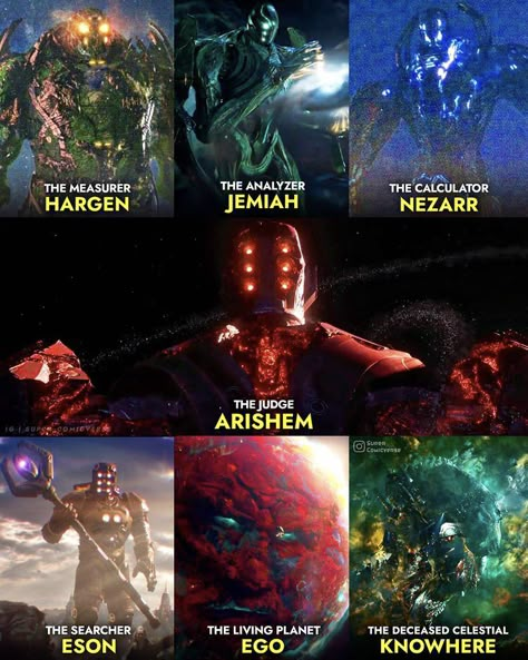 The Celestials of MCU! 🛐 Excited for Eternals? 👀 Marvel Nova, Marvel Comics Superheroes, Marvel Characters Art, Marvel Superhero Posters, Marvel Artwork, Marvel Images, Avengers Comics, Marvel Villains, Marvel Comics Wallpaper