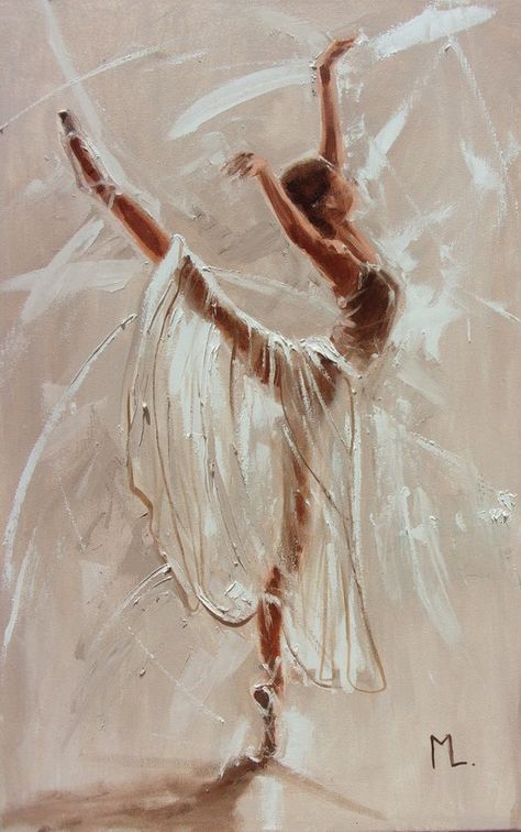 Monika Luniak, Ballerina Art Paintings, Dance Artwork, Ballet Painting, Ballerina Painting, Dancer Painting, Ballerina Art, Dancers Art, Dance Paintings