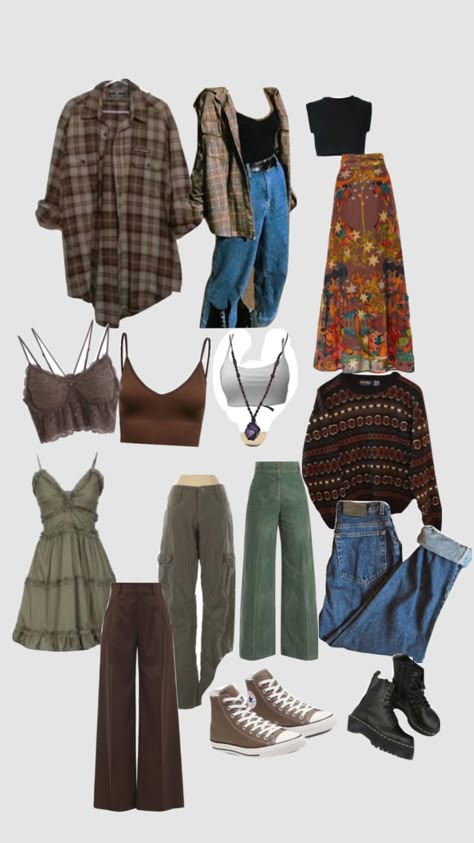 Aesthetic Outfit Grunge, Worn Out Clothes Aesthetic, Outfit Moodboard Aesthetic, Frogcore Aesthetic Outfits, Aesthetic Outfit Moodboard, Indie Moodboard, Fall Vintage Aesthetic, Outfit Ideas Warm Weather, Indie Clothes Aesthetic