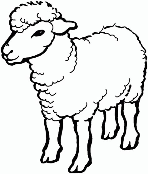 Sheep Coloring Pages Pictures Sheep Cartoon Images, Sheep Outline, Sheep Drawing, Sheep Face, Sheep Cartoon, Farm Animal Coloring Pages, Animal Worksheets, A Sheep, Shag Haircut