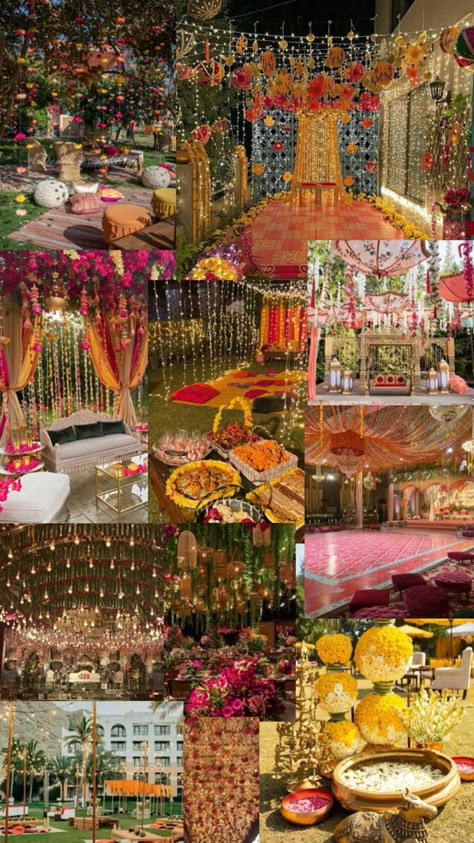 Indian Wedding Aesthetic, Nikah Decor, Mehendi Decor Ideas, Mehendi Decor, Desi Wedding Decor, Dream Wedding Decorations, Beautiful Wedding Decorations, Mehndi Decor, Wedding Mandap