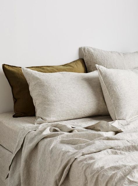 Milk & Sugar Bedding Bundles | Our Top Picks | Hunting for George Linen Bed Sheets, Cosy Bed, Milk And Sugar, Bedroom Updates, Linen Bed, Warm Interior, Linen Quilt, Going To Bed, Euro Pillow