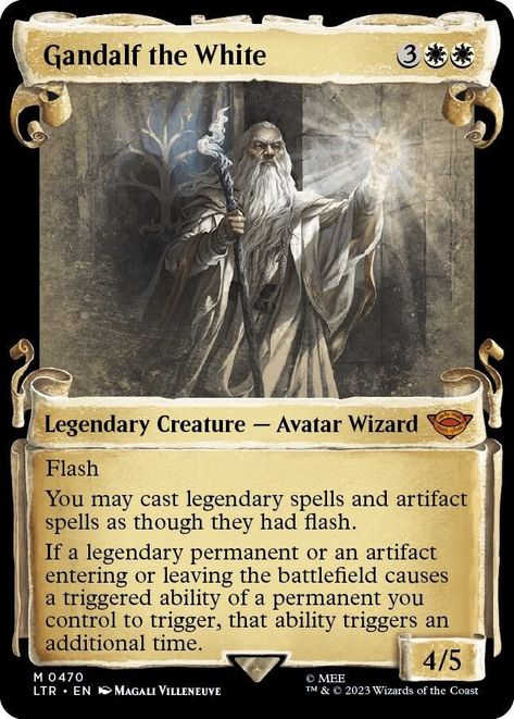 Universes Beyond: The Lord of the Rings: Tales of Middle-earth | Magic: The Gathering | TCGplayer Magic Card Game, Gandalf The White, Magic The Gathering Cards, Magic Cards, Legendary Creature, Horror House, The Lord Of The Rings, Manga Books, Gandalf