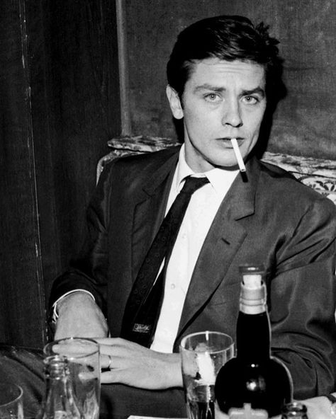 Alain Delon, A Man, Glass