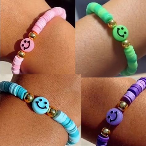 preppy clay bead Bff Bracelets Ideas, Bff Bracelet Ideas, Clay Bead Ideas, Bff Bracelet, Clay Bead Bracelets, Bff Bracelets, Clay Bead Bracelet, Bracelet Craft, Sleepover Things