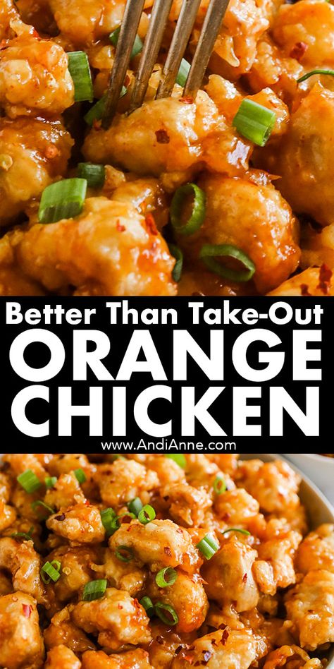 Orange chicken is an incredibly delicious dish that you can make at home! The crispy chicken and the sticky orange sauce is a perfect balance of sweet and savory flavors. Chinese Orange Chicken Recipe, Crispy Orange Chicken Recipe, Panda Express Orange Chicken, Orange Chicken Sauce, Easy Orange Chicken, Marmalade Jam, Orange Jam, Homemade Chinese Food, Orange Chicken Recipe