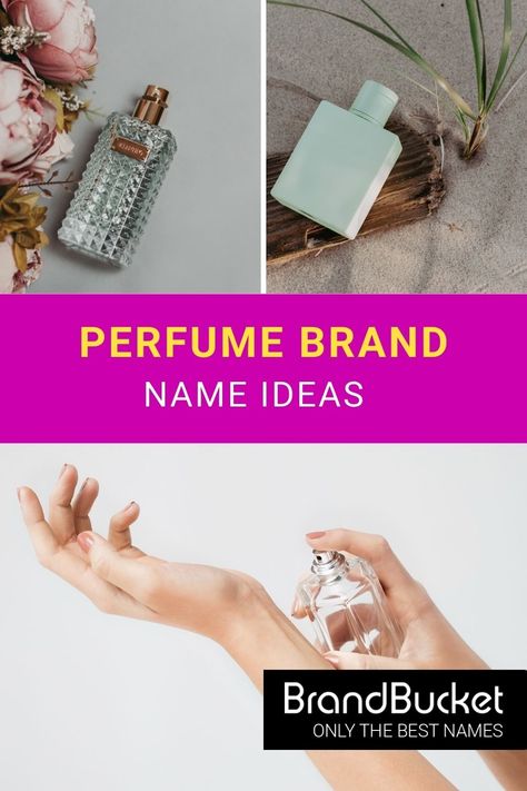 This curated and catchy list of perfume brand name ideas will give you the inspiration you need to get started with your own perfume business. Check out these perfume brand name ideas! perfume brand name ideas, perfume brand name, perfume brand name card, brand name ideas for perfume, unique perfume brand name, brand name for perfume, names for perfume brand, name of perfume brand, creative perfume brand name Perfume Shop Name Ideas, Perfume Business Name Ideas, Perfume Brand Name Ideas, Perfume Names Ideas, Find A Business Name, Store Names Ideas, Perfume Business, Brand Name Ideas, Perfume Names