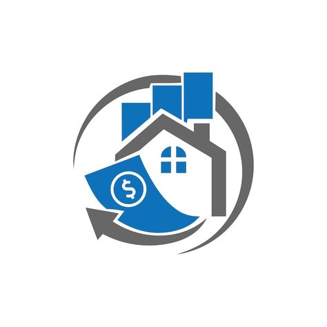 House loan logo design | Premium Vector #Freepik #vector #refinance #real-estate-logo #house-logo #home-logo Loan Logo Design, Vector House, Logo House, Logo Home, House Logo, One Logo, Estate Logo, Personal Loans, Home Logo