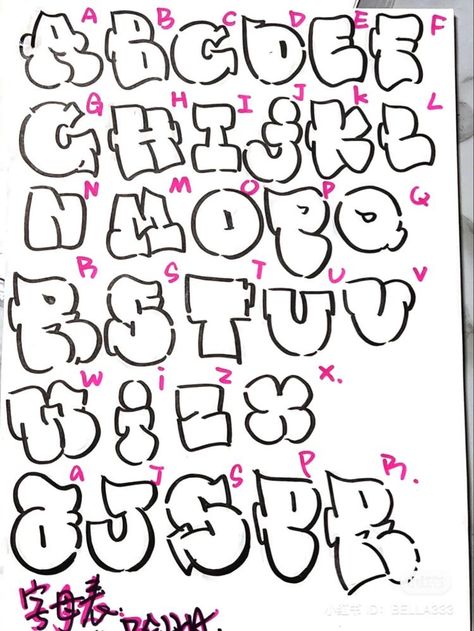 Alphabet Tag, Fonts Alphabet Cursive, Pretty Fonts Alphabet, Cute Handwriting Fonts, Free Graffiti Fonts, Cute Fonts Alphabet, Alphabet Cursive, Graffiti Alphabet Styles, Alfabet Font