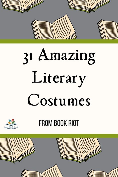 Land Of Stories Costume Ideas, Adult Book Costume, Library Costumes Halloween, Book Worm Costume Diy, Bookworm Halloween Costume, Bookworm Costume Diy, Costumes For Librarians, Book Cosplay Ideas, Literary Character Costumes For Teachers