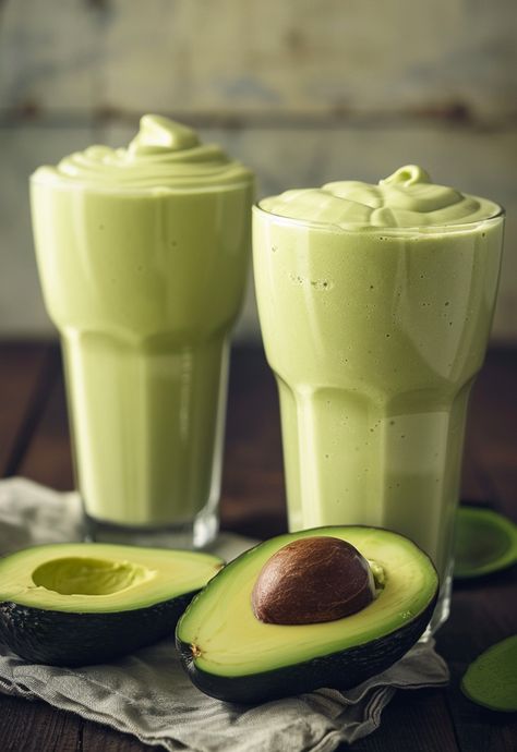 Learn How to Cook Avocado Smoothie Recipe For Free | Recipes You'll Love, Made Easy! Healthy Avocado Smoothie, Squash Blossom Recipe, Avocado Shake, Avocado Smoothie Recipe, Granola Parfait, Chocolate Avocado, Low Carb Treats, Toast Toppings, Chicken Chili Recipe