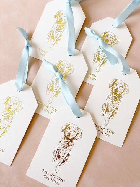 Event Favors, Wedding Pets, Wedding Welcome Bags, Paper Gift Tags, Wedding Favor Tags, Welcome Bags, Hand Illustration, Wedding Welcome, Saint Louis