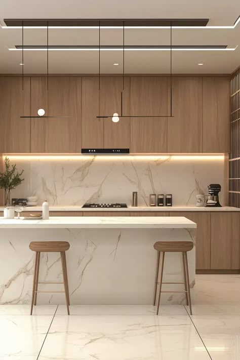 Earthy Tones and Clean Lines: 40 Japandi Kitchens to Love | VIVA Japandi Style Kitchen Design, Earthy Interior Design Kitchen, Kitchen Design Japandi, Muji Kitchen Design, Minimalist Kitchen Design Inspiration, Kitchen Warm Tones, Interior Design 2025, Ikea Japandi, Japandi Interior Design Kitchen