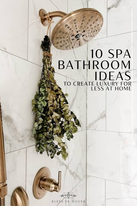 Spa Bathroom Ideas, Spa Bathroom Decor, Spa Inspired Bathroom, Cozy Bathroom, Zen Bathroom, Bathroom Decorating Ideas, Spa Bathroom, Bathroom Decor Luxury, Spa Like Bathroom