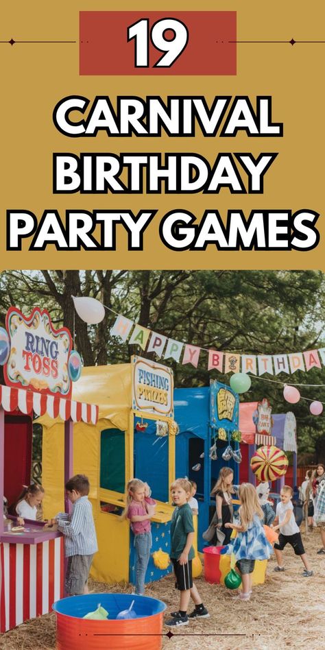 Bring the excitement of a carnival to your next celebration with **19 Carnival Birthday Party Games**! 🎪 Perfect for kids and adults alike, these fun games are sure to keep your guests entertained and competing for prizes. From ring toss to duck pond races, these classic carnival games can be set up easily in your backyard or event space. Save this pin for a birthday celebration filled with fun and laughter! 🎉 Balloon Darts, Carnival Birthday Party Games, Vintage Carnival Party, Carnival Birthday Theme, Carnival Party Games, School Carnival Games, Carnival Activities, Pond Fishing, Carnival Games For Kids