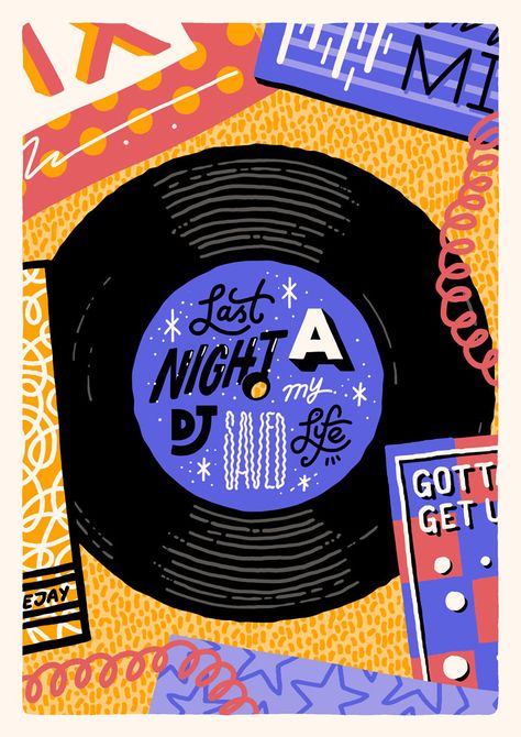 Studio Moross brings song lyrics to life with new prints - Design Week Retro Music Art, Music Illustration, Event Poster Design, Cyndi Lauper, Lyric Poster, Learning Graphic Design, Pop Art Wallpaper, Marvin Gaye, Graphic Design Fonts