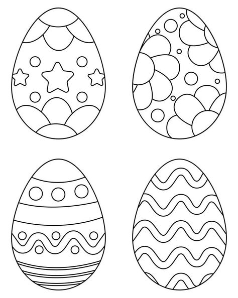 Easter Egg Designs Patterns, Easter Eggs In Movies, Easter Egg Printable, Easter Egg Template, Decorate Easter Eggs, Egg Template, Spring Themes, Easter Egg Art, Easter Egg Pattern