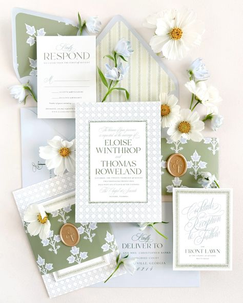 Coastal Wedding Invitation Suite, Nantucket Wedding Invitations, Eloise And Penelope, Nantucket Design, Paper Cocktail Napkins, Wedding 2025, Invitation Suites, Reception Card, Garden Party Wedding