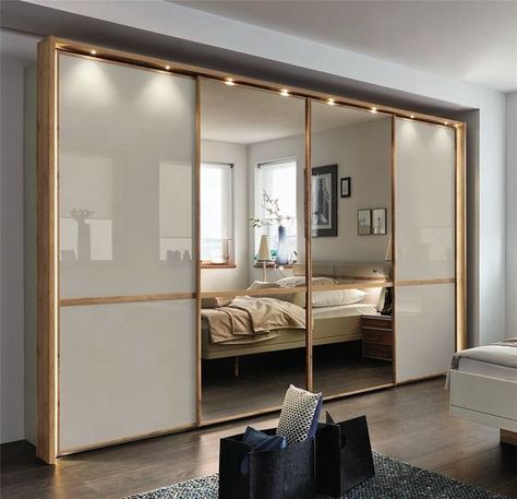 Sliding Wardrobe Doors Design, Sliding Door Wardrobe Designs, Wardrobe Design Modern, Glass Sliding Door, Sliding Door Wardrobe, Bedroom Furniture Layout, Contemporary Bedroom Furniture, Sliding Door Design, Wardrobe Door Designs