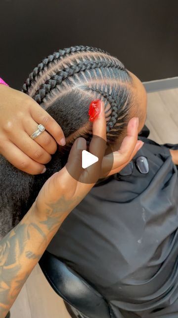 💫BRAIDER 💫 on Instagram: "The process🔥  Style: 6 stitch braids 🔥🔥  May books open. ———————————————— #atlantabraids #braidsatlanta #stitchbraids #braidideas #prettybraids" Braids For Black Women Quick And Easy, Braids In Front And Box Braids In Back, Track Hairstyles Sports Running Black, Cornrows Braids Hairstyles 2024, Easy Stitch Braid Hairstyles, Quick Stitch Braid Styles, Feeding Cornrows Braids, Six Braids Cornrow, Kids Stitch Braids Hairstyles