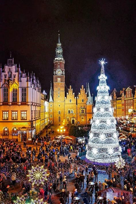 Krakow Christmas, Christmas In Poland, Poland Christmas, Poland Cities, Europe Christmas, European Christmas Markets, Polish Christmas, Wroclaw Poland, Christmas In Europe