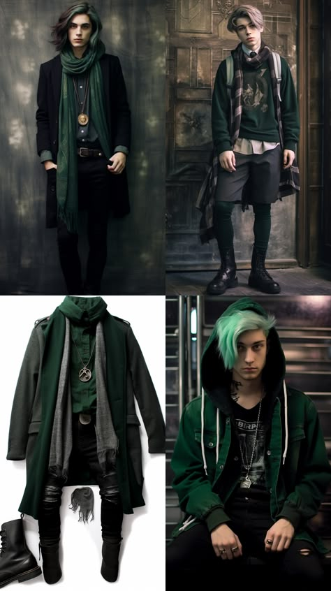 Dark Witch Aesthetic Outfit Male, Mens Witch Fashion, Wizard Aesthetic Fashion Male, Witch Male Outfit, Witch Core Outfits Male, Witchy Men Fashion, Wizard Fashion Men, Male Witch Aesthetic Fashion, Masc Witch