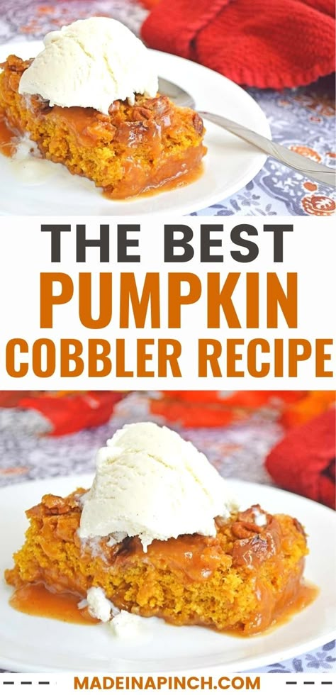 Easy Pumpkin Cobbler, Candles Pumpkin, Pumpkin Cobbler, Pumpkin French Toast, Pumpkin Pudding, Pumpkin Pie Mix, Pumpkin Pie Bars, Pumpkin Desserts, Pumpkin Recipes Dessert