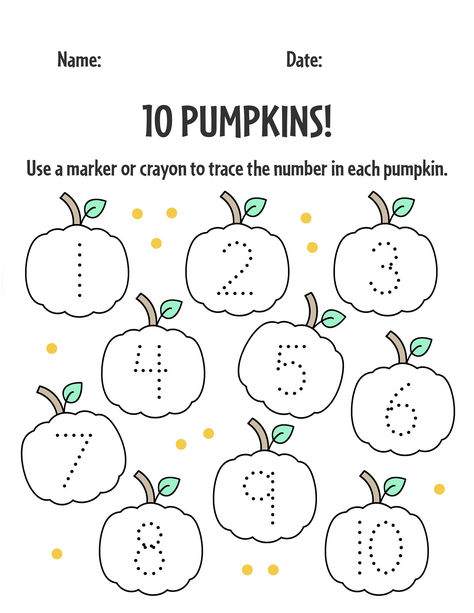 Print your Free Pumpkin Worksheets for Preschool!  Pumpkin Number Counting Sheet | Pumpkin Printables for Preschool | Counting Pumpkins for Preschool Counting Numbers Preschool Activities, Corn Counting Preschool, Fall Math Counting Activities, Preschool Pumpkin Theme Activities, Pumpkin Dot Marker Printable, Pumpkin Sorting Preschool, Pumpkin Preschool Printable, Fall Math For Preschool, Preschool Activities Pumpkin