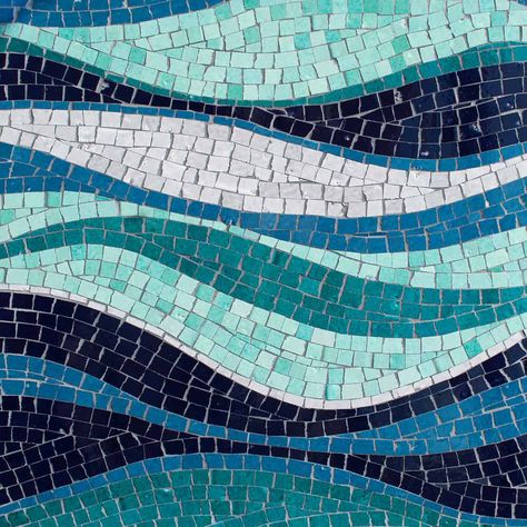 Mosaic Waves, Abstract Mosaic Art, New Ravenna, Mosaic Tile Patterns, Mosaic Tray, Mosaic Stepping Stones, Abstract Mosaic, Seashell Wall Art, Organic Patterns