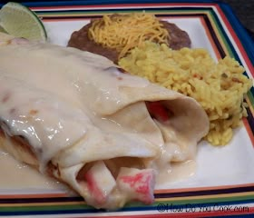 Chi Chis Cancun Enchiladas, Chi Chis Seafood Enchiladas Recipe, Seafood Chimichanga Recipe, Seafood Chimichanga, Chimichanga Recipes, Cat Meals, Seafood Enchiladas Recipe, Seafood Enchiladas, Shrimp Enchiladas