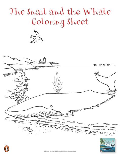 When a tiny snail meets a humpback whale, the two travel together to far-off lands. It's a dream come true for the snail, who has never left home before.  But when the whale swims too close to shore, will the snail be able to save her new friend? From the creators of Room on the Broom and The Gruffalo comes a tale of adventure and friendship. With vibrant illustrations and playful rhymes, The Snail and the Whale shows us that even the smallest creatures can help others in a big way. Snail And The Whale Cake, Snail And Whale Activities, Beluga Whale Activities, The Snail And The Whale, Snail And The Whale, Whale Party, Snail’s Trail Quilt, Julia Donaldson, Room On The Broom